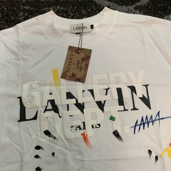 Gallery Dept x Lanvin Paint Splatter T-Shirt Men's Large, Medium, Small - Picture 2 of 3